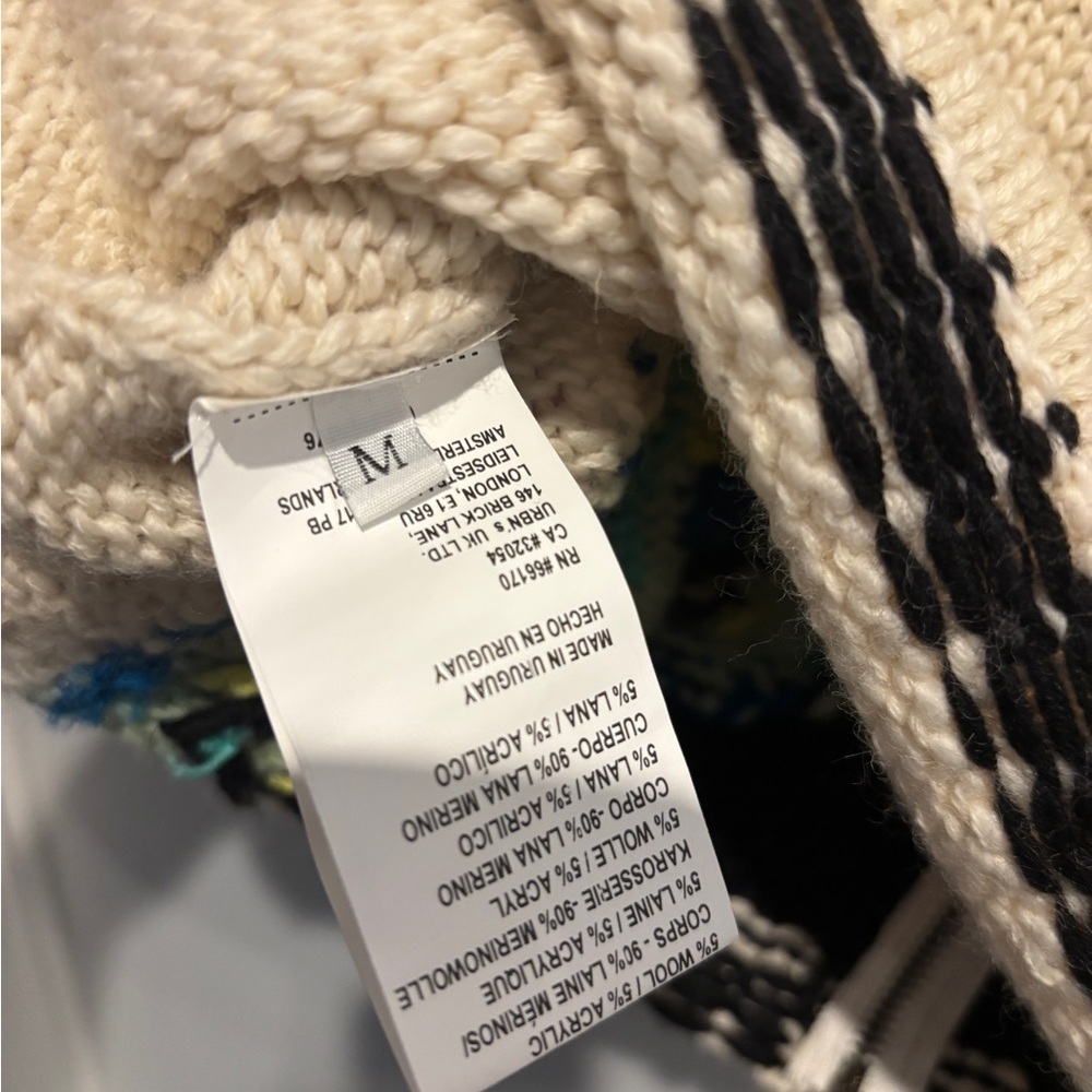 MANDINGA Alpes Hand-Knit Sweater Vest size M - Picture 10 of 10